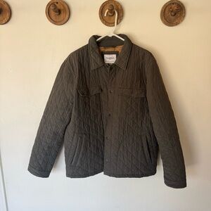 Good fellow Men's Quilted Jacket - Olive Green size large